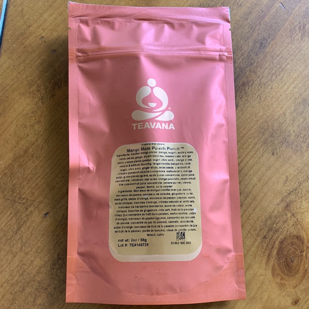 NEW TEAVANA Mango Mate' Pu-erh Punch 2 oz. - rare - Picture 1 of 4